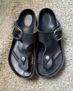 Birkenstock Black Big Buckle Gizeh Thong Sandals thumbnail 1