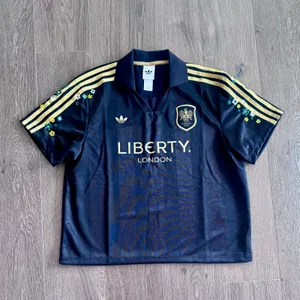 Liberty London Adidas Soccer Football Jersey Oversize Floral Embroidery Small thumbnail 2