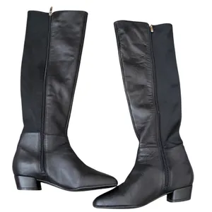 Naturalizer Reese Black Leather Over The Knee Square Toe Side Zip Boots 6M thumbnail 3