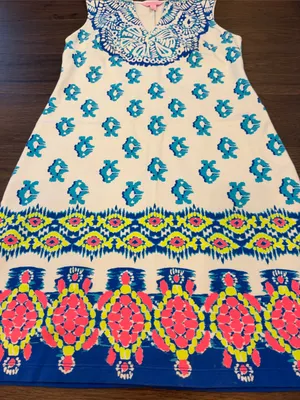 Lilly Pulitzer Harper Engineered Shift Resort White To The Sea Size XS - C69-008 thumbnail 5
