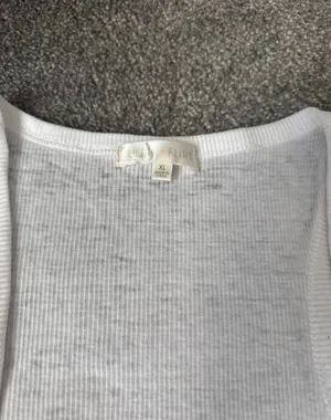 Ultra Flirt White Ribbed Tank thumbnail 3