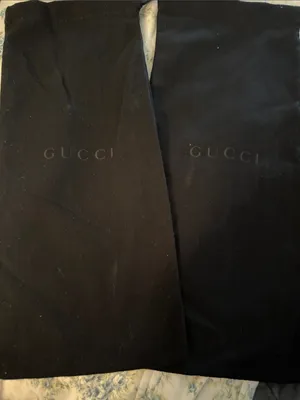 Gucci Black Logo Dust Bags, Pair thumbnail 1
