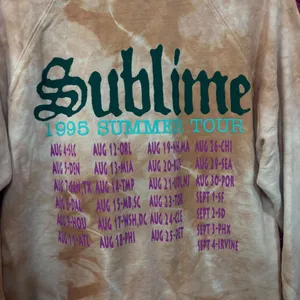 Sublime Sun 1995 Summer Tour Tie Dye Ska Rock Band Hoodie M thumbnail 4