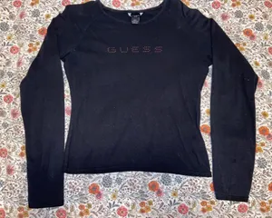Vintage Black Long Sleeve Top thumbnail 1