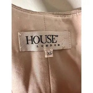 House of CB Elsa‎ Silver Sparkle Cropped Corset Top Women XS Boned Crop SB4834 thumbnail 5
