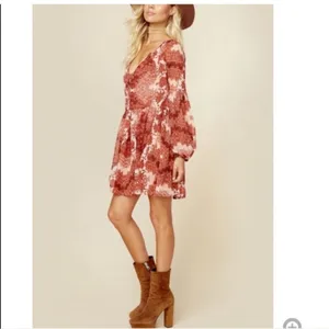 Show me your Mumu Sienna mini swing boho dress long sleeve M thumbnail 4