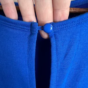 Pretty Garden‎ Jumpsuit Women Medium Blue Wide Leg Pleated Sleeveless Bohemian M thumbnail 8