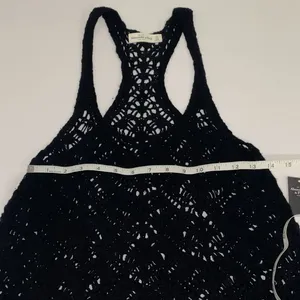 Abercrombie Black Crochet Cover-Up Tank Top Size XS thumbnail 5