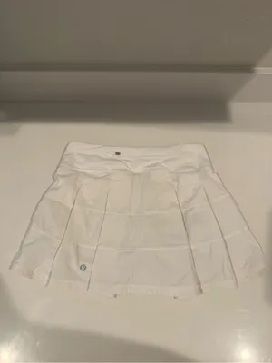 LULULEMON Pace Rival Tennis Skirt White Tall *4-way Stretch 15" Size 4 thumbnail 7