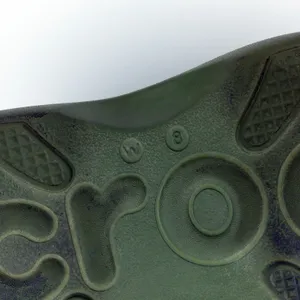 Crocs Soho Y Strap Sandals Womens 8 Army Green Platform Chunky Gem Charms Y2K thumbnail 12