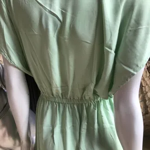 NEW Cupshe Short Sleeve V-Neck Mint Green Dress Cover Up Women's Size Medium thumbnail 6