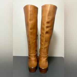 STEVE MADDEN Adelina Caramel Leather Boots thumbnail 4