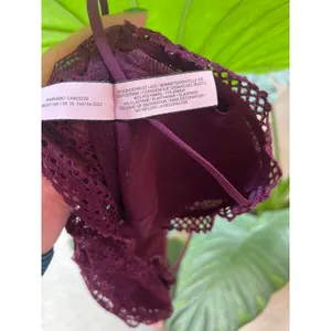 Victoria's Secret Dark Purple Lace Padded Bralette Women’s Size Medium thumbnail 5