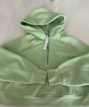 Lululemon Scuba Oversized Half-Zip‎ Hoodie in Creamy Mint Size XS/S thumbnail 1