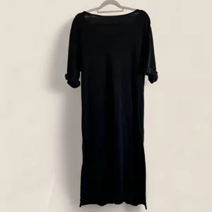 Affliction eagle graphic cutout burnout wash maxi tshirt dress Y2K grunge Small thumbnail 4