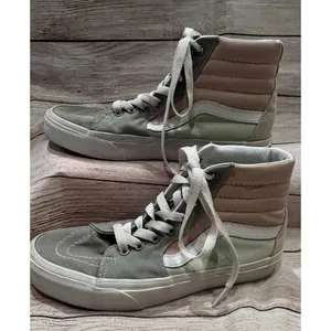 Vans SK8 Hi Multi-Color Pastel Suede Canvas Sneakers Men Size 5.5 Women’s 7 thumbnail 2