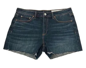 Rag & Bone Drea Low-Rise Short denim cutoff frayed hem Jean shorts size 27 thumbnail 1