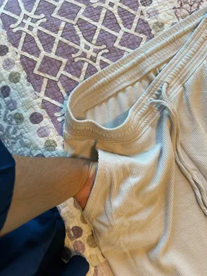 Gilly Hicks Cream Waffleknit Sweatpants thumbnail 3