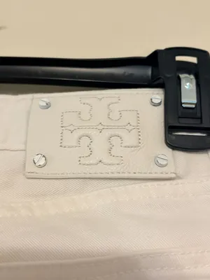 Women's Tory Burch White Cropped Skinny Jeans Size 28 26" Inseam thumbnail 3