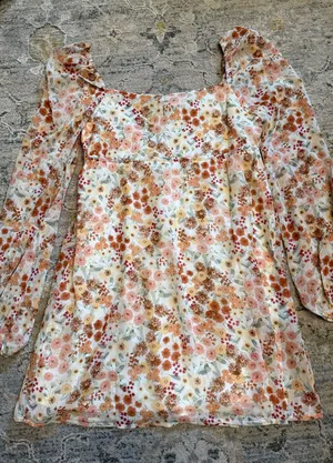 Sky to Moon Floral Dress Mini thumbnail 6