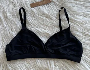 Skims Fits Everybody Crossover Bralette Onyx Size Medium thumbnail 1