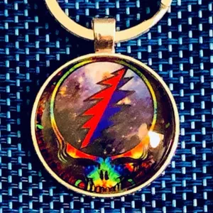 Grateful Dead Keychains SPACE YOUR FACE KEYCHAIN Custom Made BUYITWHENFOUND thumbnail 5