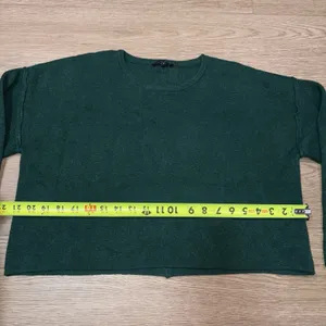 Papermoon Boutique Women's Green Cropped Sweater Small thumbnail 7