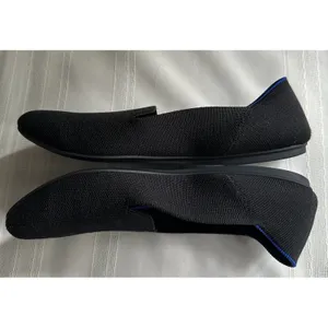 Rothy's The Loafer Black Round Toe Knit Ballet Flats Women's Size W12/EU 43 thumbnail 7