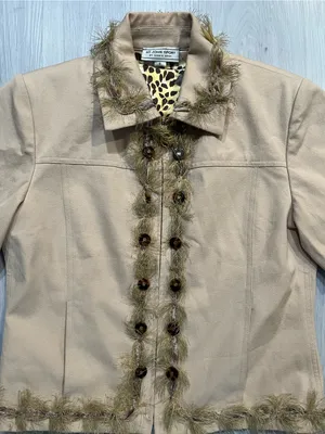 St. John by Marie Gray Beige
Collared Full‎ Zip Jacket Size S thumbnail 2