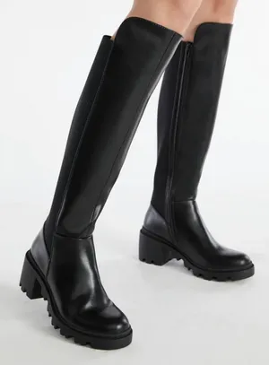 JustFab Ayden Chunky Block Heeled Boot thumbnail 4