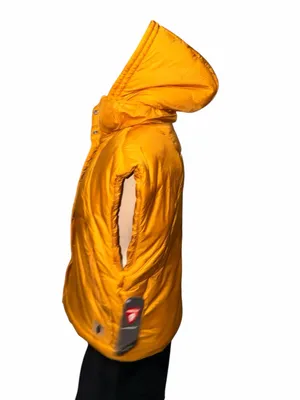 FP Free People Movement Hooded Parker Poncho Primaloft Vest Insulation Mustard thumbnail 7