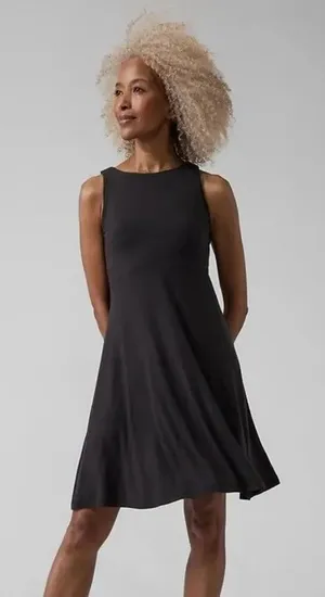 Athleta Santorini Thera Dress in Black Small thumbnail 1