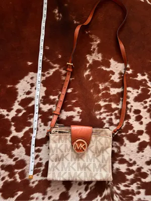Michael Kors Brown/Beige Crossbody Bag with Signature MK Print‎ thumbnail 2