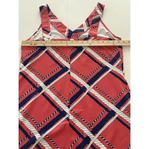 J McLaughlin Dress Womens XL Pink Catalina Cloth Nautical Ropes Old Money Luxury thumbnail 8