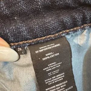 Helmut Lang Shorts Size 24 Dark Wash‎ Blue Denim Downtown Girl Alt Grunge Chic thumbnail 5