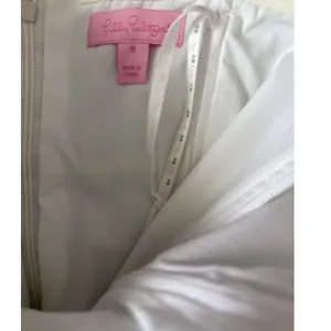 Lilly Pulitzer Bowen Cameo White‎ Macrame Me Print Strapless Dress Size 8 thumbnail 9