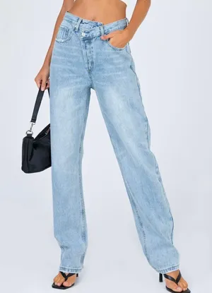 Princess Polly Criss-Cross Jeans thumbnail 2