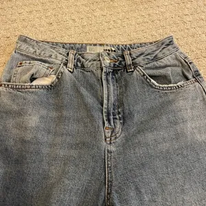 Topshop High Waist Crop Raw Hem Straight Leg Jeans 28 thumbnail 6