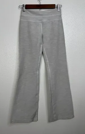 Lululemon Groove Pant Flare‎ Yoga Pants Gray Space Dye Heathered High Rise thumbnail 1