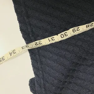 Gracia Cable Knit Textured Skater Mini Dress Fit Flare Black Scoop Neck S thumbnail 11