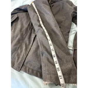 Cabela's Women's Sz:S Sherpa Lined Grey Hooded Parka Jacket Full Zip Horn Toggle thumbnail 8