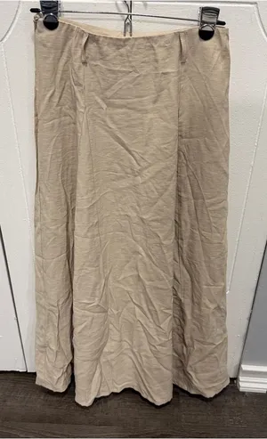 Halara Khaki Midi Skirt thumbnail 1
