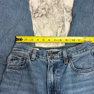 Levi's Premium High Loose Flare Denim Jeans Distressed high rise size 25 western thumbnail 6