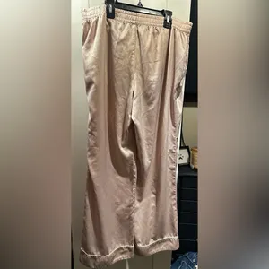 Abercrombie & Fitch Satin Sleep Pants- Blush thumbnail 6