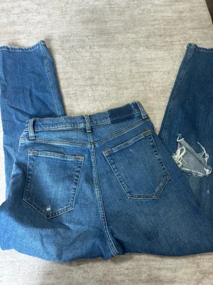 abercrombie & fitch ankle straight ultra high rise curve love jeans size 28/6 thumbnail 4