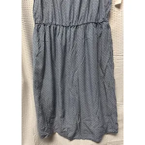 Old Navy Women's Blue White Geometric Spaghetti Strap Dress Cinched SZ‎ Med NWT thumbnail 3