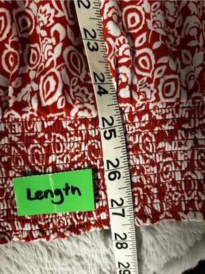 Sleeveless Printed Tie-Neck Blouse - Coral White thumbnail 5