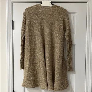 Free People Cozy Tan Women's Sweater Beached Shelled Size XS Oversized thumbnail 6