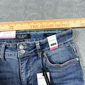 Judy Blue High Waist Petite Tummy Control Flare Jeans 11/30 Retro Hippie New thumbnail 14
