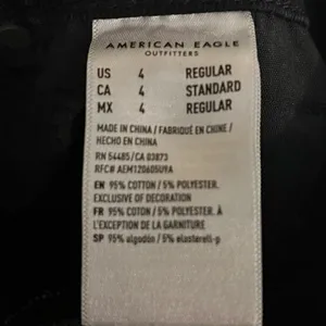 American Eagle Black Distressed‎ Mom Jeans Size 4 thumbnail 14